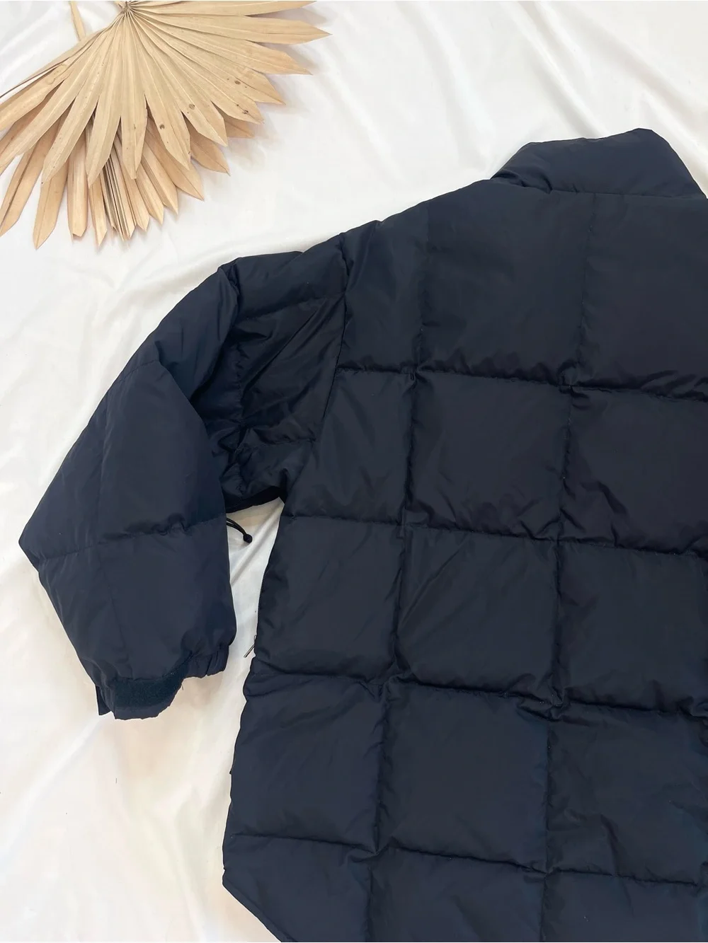 Vintage Burton Snowboards Black Down Filled Quilted Ski Jacket Coat Size Large